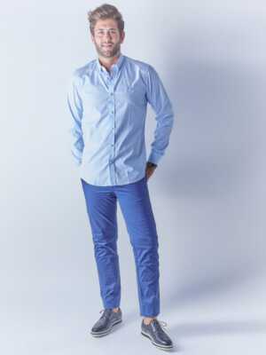 Camisa de rayas con estampado floral