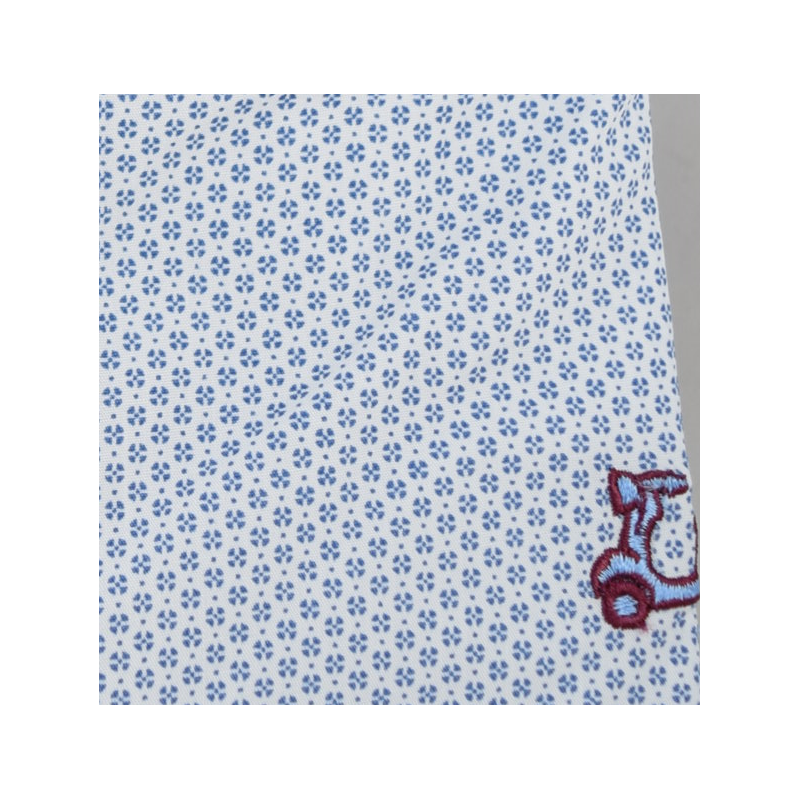 Camisa niño de estampado celeste 2 Camisa niño de estampado celeste - Imagen 2