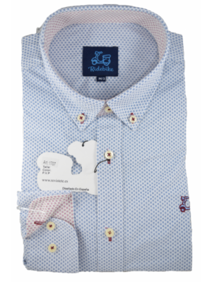 Camisa niño de estampado celeste