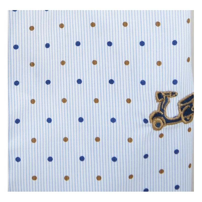 Camisa niño de rayas con estampados 2 Camisa niño de rayas con estampados - Imagen 2