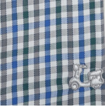 Camisa niño de cuadros Vichy 3 Camisa niño de cuadros Vichy - Imagen 3