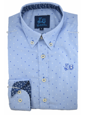 Camisa niño de milrayas con estampado