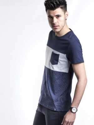 Camiseta combinada con bolsillo [+5 colores]