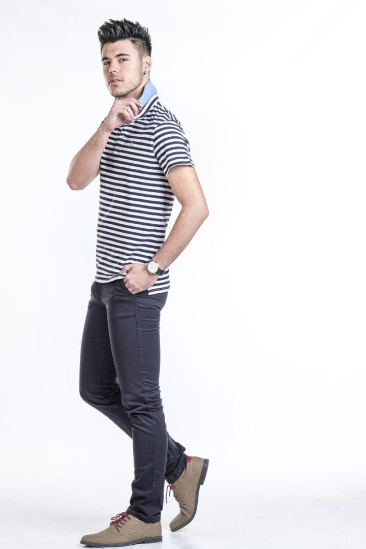 Polo piqué de rayas 2 Polo piqué de rayas - Imagen 2