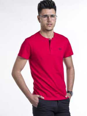 Camiseta básica cuello botón [+4 colores]