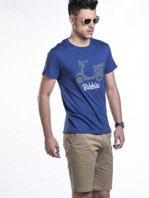 Camiseta con vespa bordada [+3 colores]