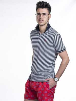 Polo de algodón rayas horizontales [+1 color]