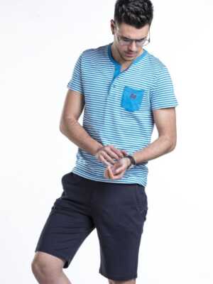 Camiseta rayas con bolsillo [+1 color]