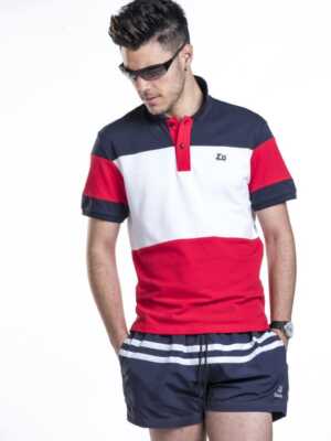 Polo piqué color block [+1 color]