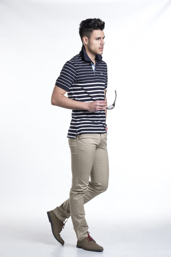 Polo piqué de rayas combinadas 4 Polo piqué de rayas combinadas - Imagen 4