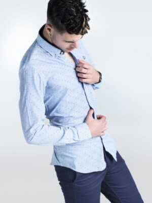 Camisa de milrayas con estampado