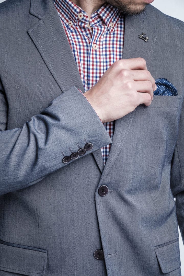 Chaqueta Americana Gris 4 Chaqueta Americana Gris - Imagen 4