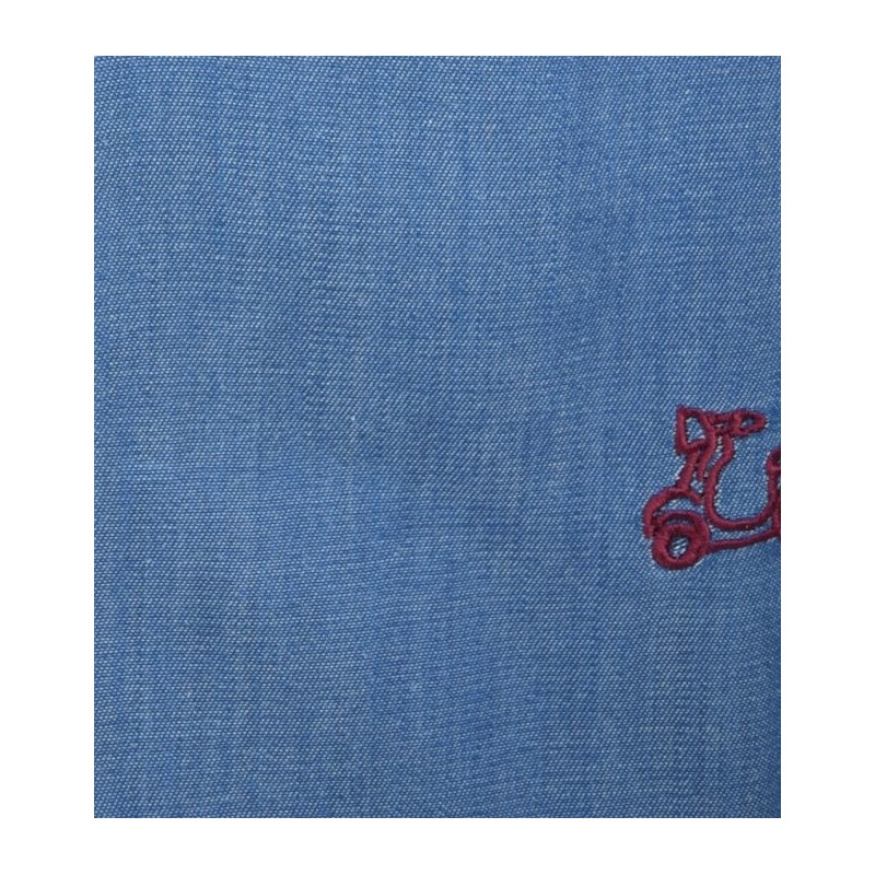 Camisa color denim índigo 4 Camisa color denim índigo - Imagen 4