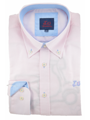 Camisa rayas rosa Oxford vespa en espalda