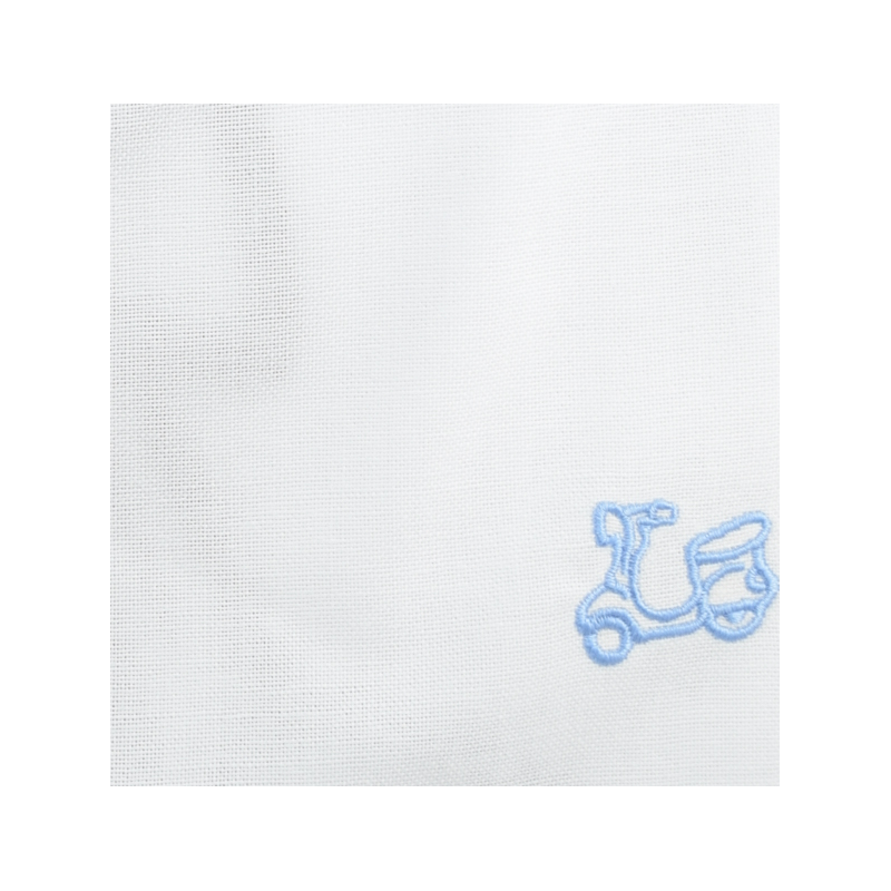 Camisa blanca Oxford vespa en espalda 2 Camisa blanca Oxford vespa en espalda - Imagen 2