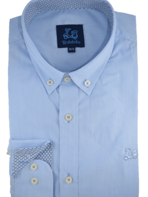 Camisa niño mil rayas celeste