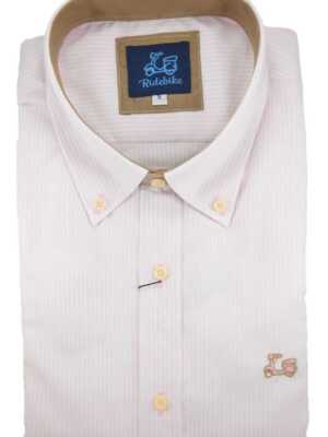 Camisa de rayas Kodak rosa Made in Spain