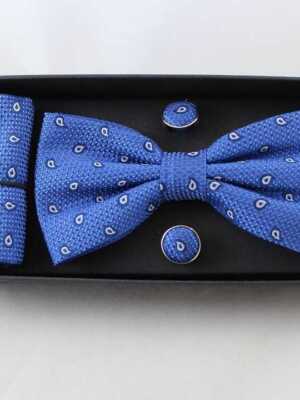 Conjunto azul eléctrico estampado Paisley