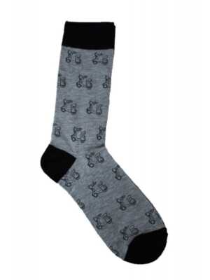 Calcetines logo gris-negro