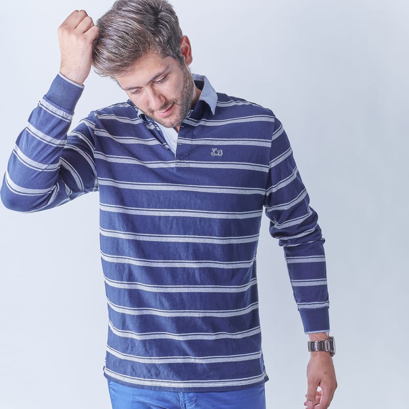 Polo marino con rayas 7 Polo marino con rayas - Imagen 7