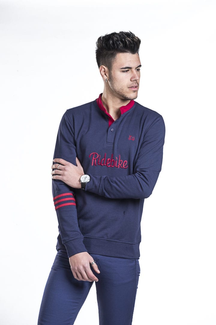 Sudadera cuello tirilla 1 Sudadera cuello tirilla