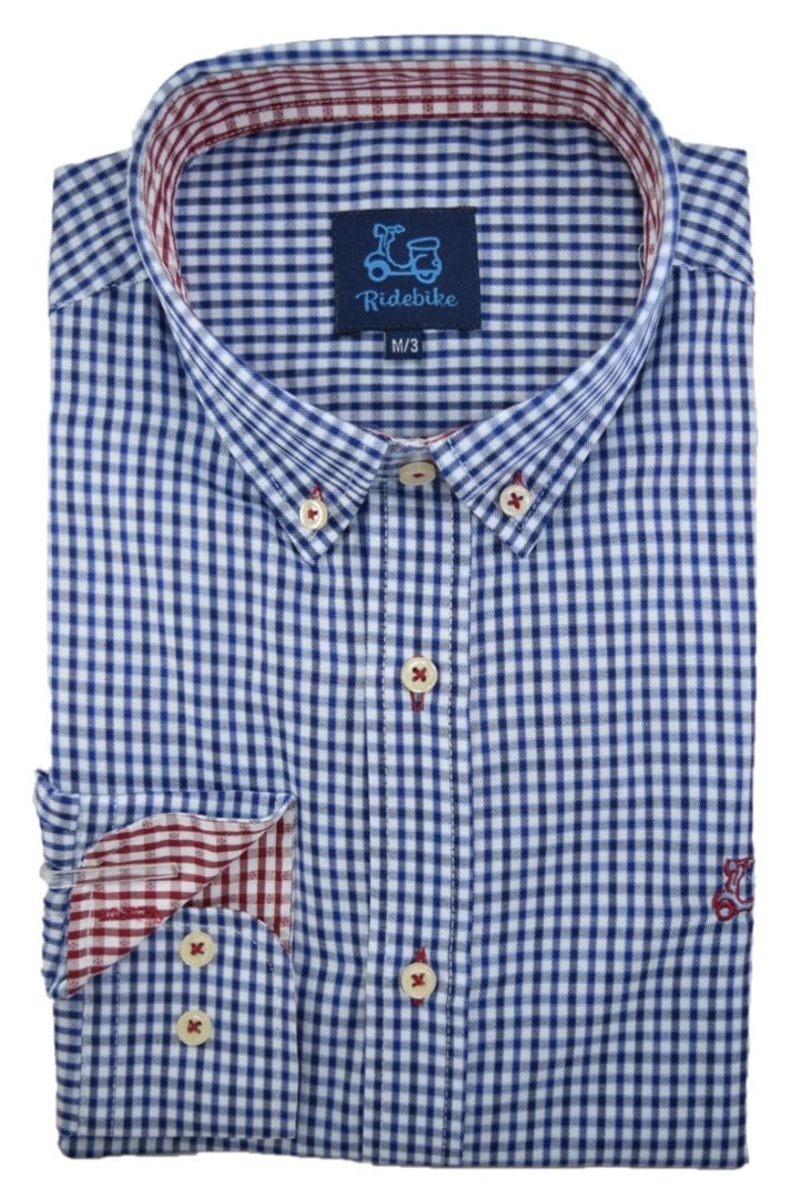 Camisa Cuadros Vichy Azul 3 Camisa Cuadros Vichy Azul - Imagen 3