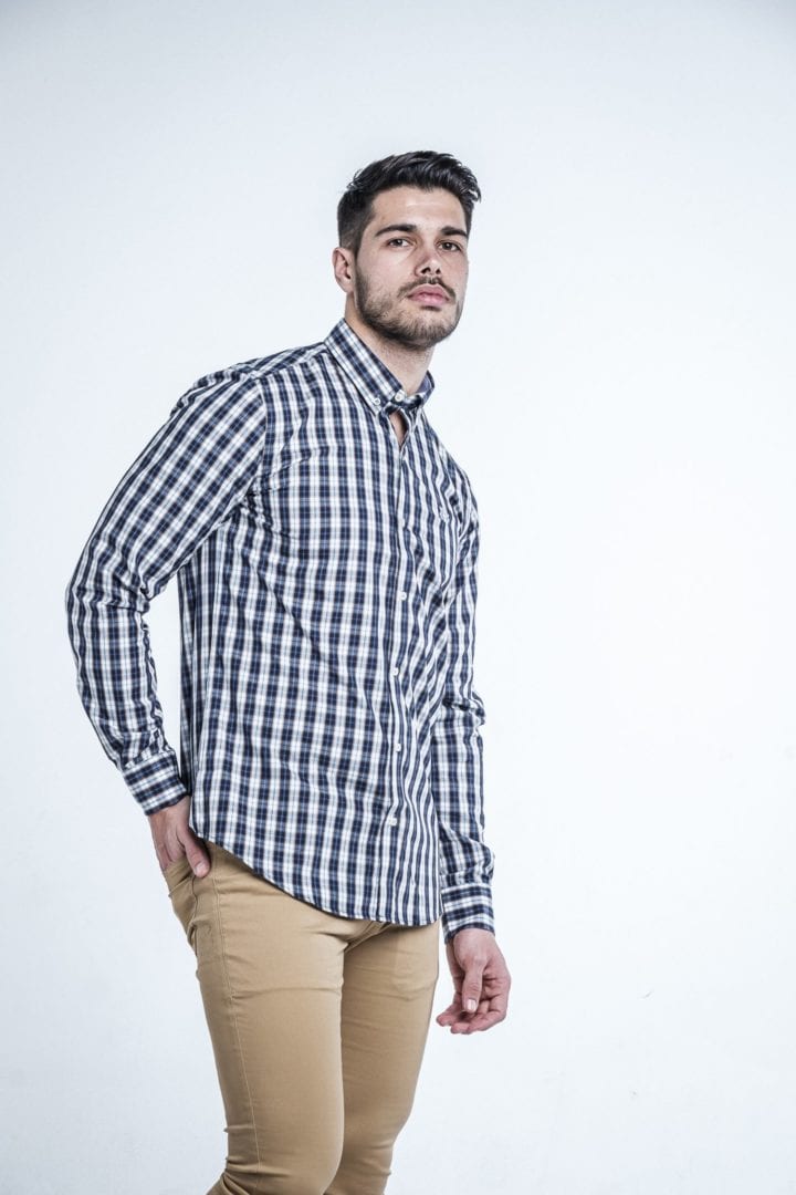 Camisa Cuadros Marino 2 Camisa Cuadros Marino - Imagen 2