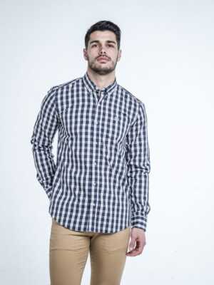 Camisa Cuadros Marino