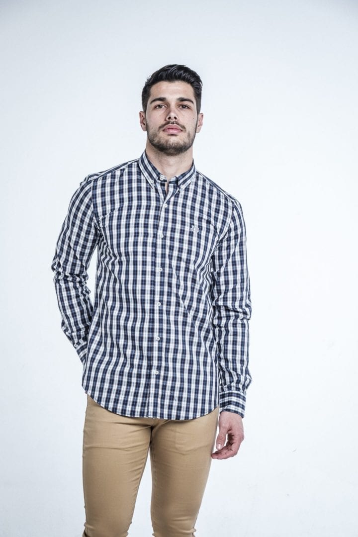 Camisa Cuadros Marino 1 Camisa Cuadros Marino