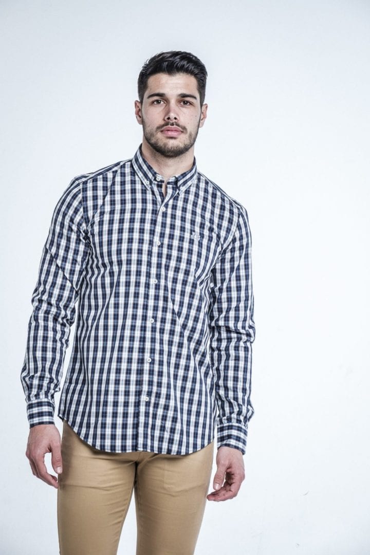 Camisa Cuadros Marino 3 Camisa Cuadros Marino - Imagen 3