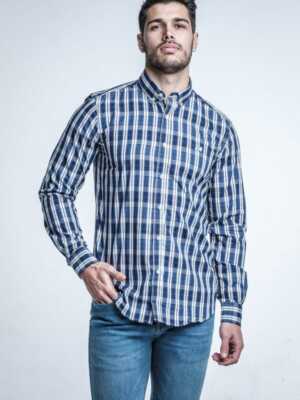 Camisa Cuadros Azul