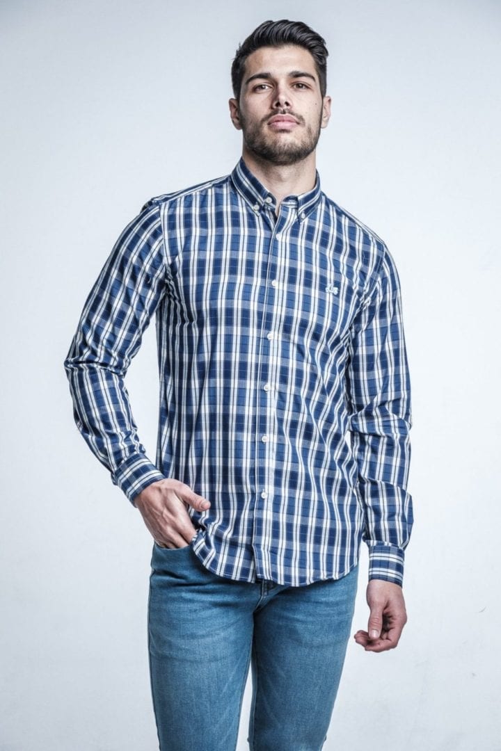 Camisa Cuadros Azul 1 Camisa Cuadros Azul