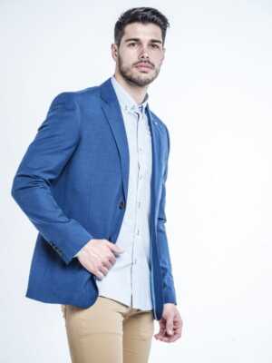 Camisa Cuadros Vichy Celeste