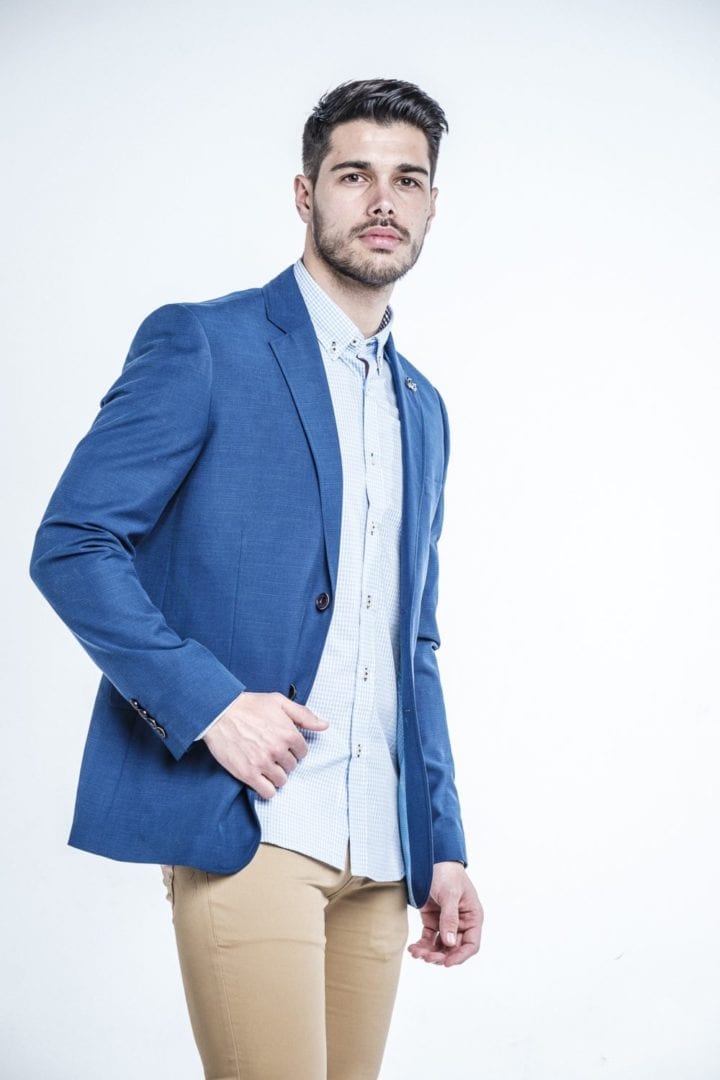 Camisa Cuadros Vichy Celeste 1 Camisa Cuadros Vichy Celeste