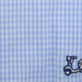 Camisa Cuadros Vichy Celeste 4 Camisa Cuadros Vichy Celeste - Imagen 4