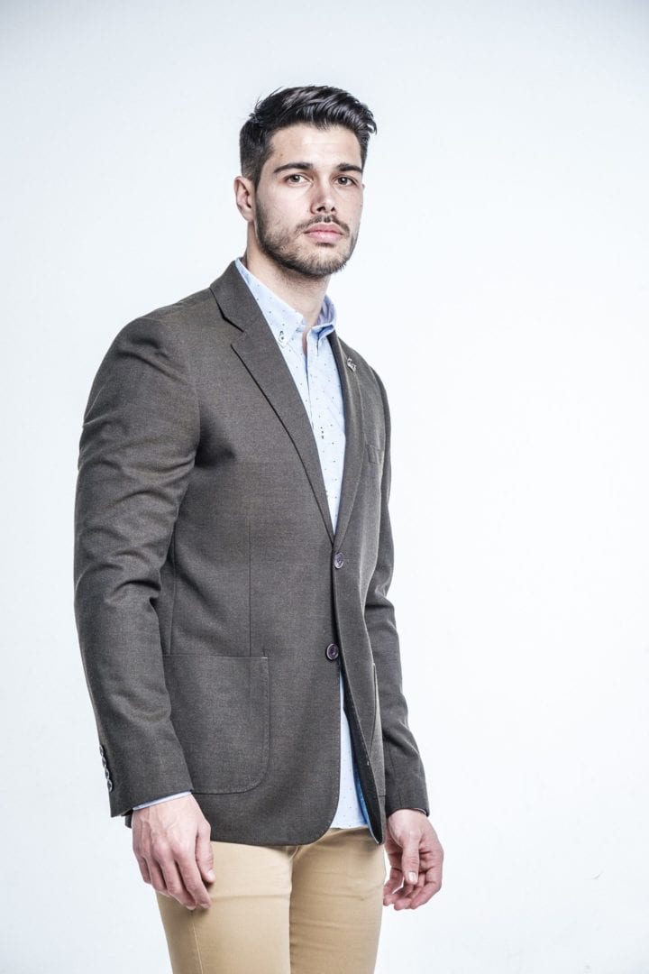 Chaqueta Americana Verde Caqui 3 Chaqueta Americana Verde Caqui - Imagen 3