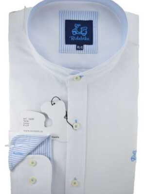 Camisa niño Oxford blanco cuello mao