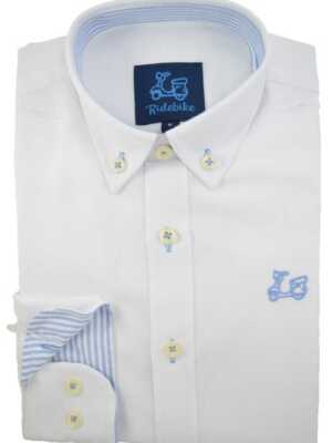Camisa niño Oxford Blanco