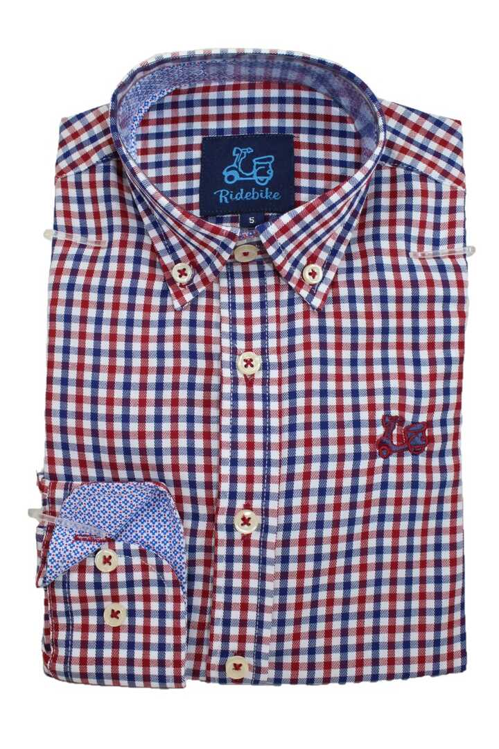 Camisa niño de cuadros Vichy 1 Camisa niño de cuadros Vichy