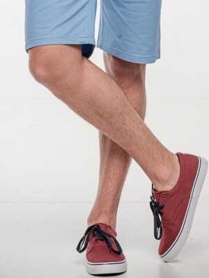 Zapatillas antelina burdeos