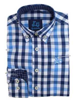 Camisa Niño de Cuadros Azules