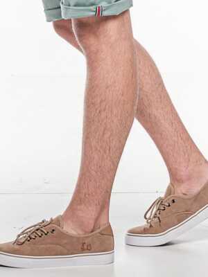 Zapatillas antelina camel