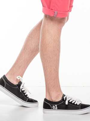 Zapatillas antelina negro