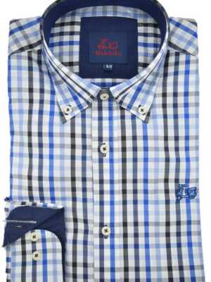 Camisa niño de cuadros azules