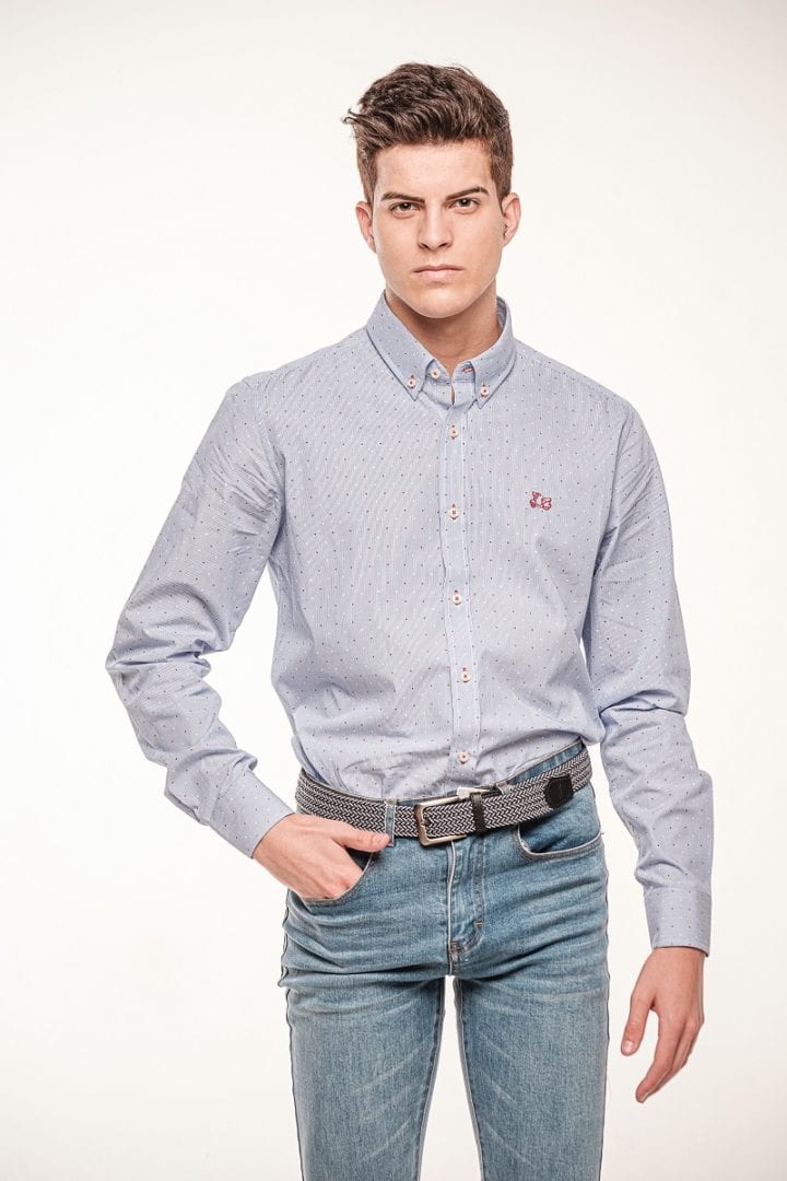 Camisa algodón milrayas estampado 6 Camisa algodón milrayas estampado - Imagen 6