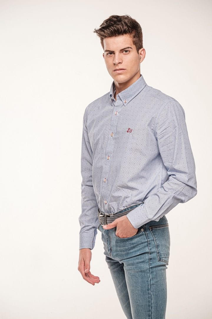 Camisa algodón milrayas estampado 3 Camisa algodón milrayas estampado - Imagen 3