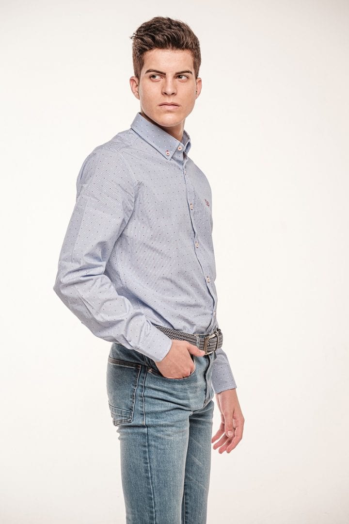 Camisa algodón milrayas estampado 7 Camisa algodón milrayas estampado - Imagen 7