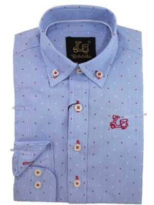 Camisa niño algodón milrayas estampado