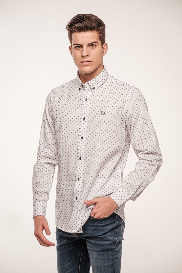 Camisa algodón con estampados 1 Camisa algodón con estampados