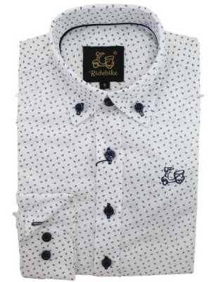 Camisa Niño Algodón Estampado Hojas